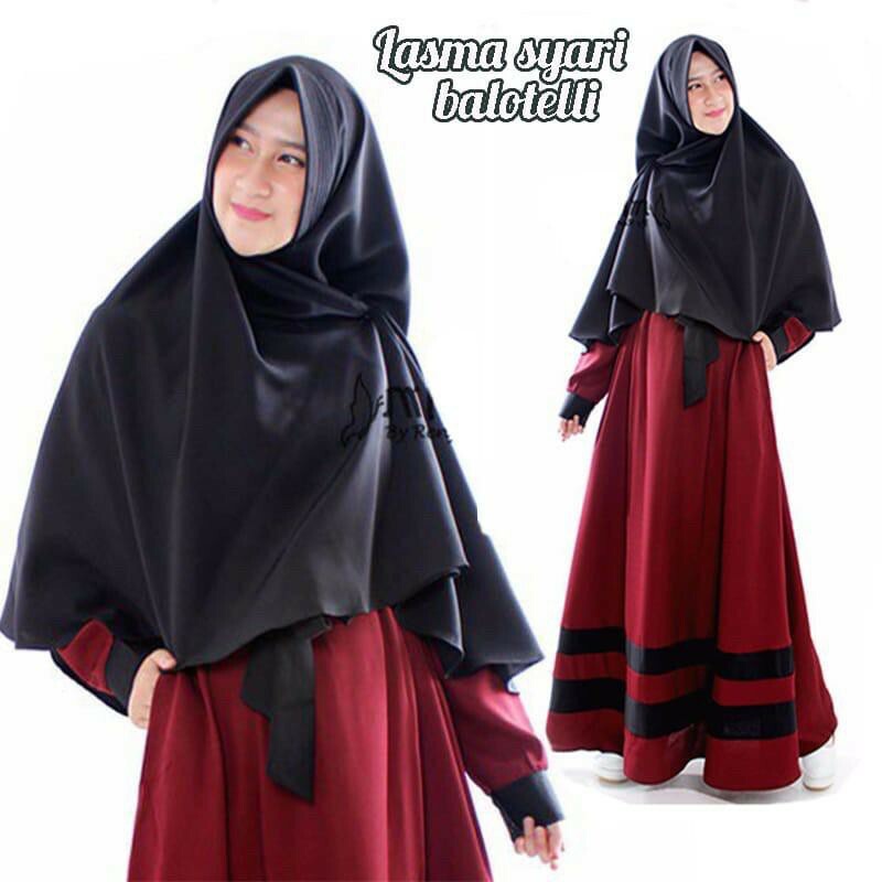 READY STOCK Muslimah Long Dress Jubah Raya Kurung Hijab Tudung Set Yumna Syari