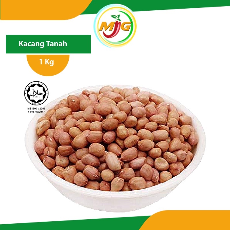 Ez Bizy Kacang Tanah Mentah Raw Groundnut Imported From India 1kg