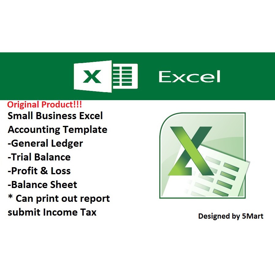 Excel Template Perekodan Perakaunan Small Business Excel Format Basic Accounting With Financial Year Report实用excel做账模板 Shopee Malaysia