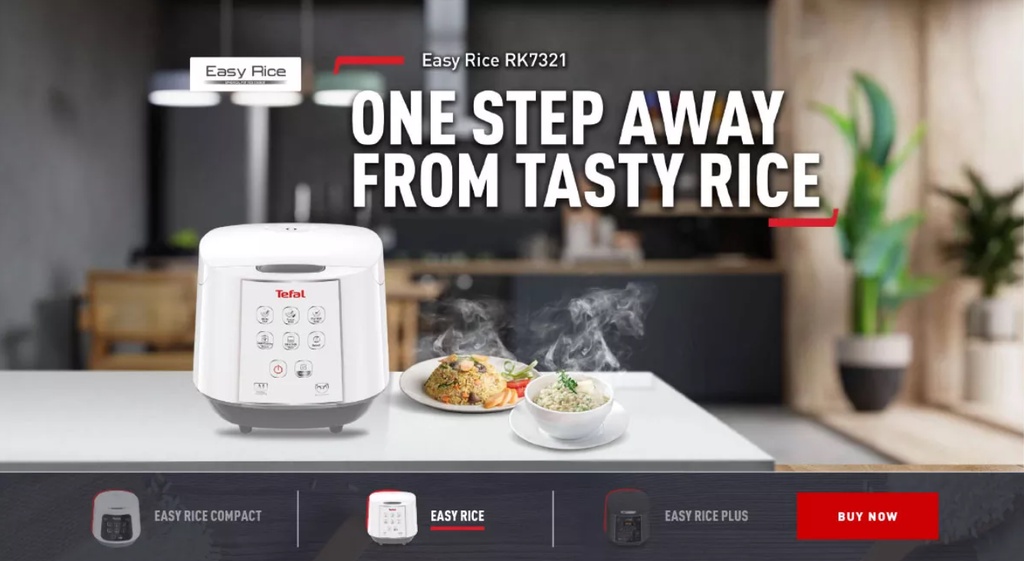 [ FREE Bubble Wrap ] Tefal RK7321 Fuzzy Logic Rice Cooker 1.8L 10 Cups
