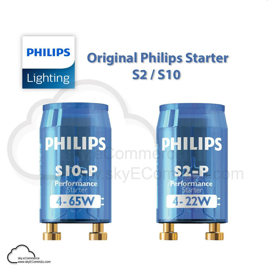 Original Philips S10 S2 Fluorescent Light Starter Lampu S10 S2