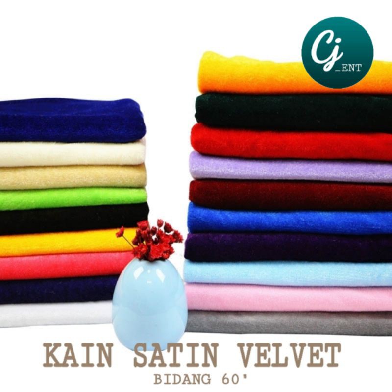 ?READY STOCK? Kain Baldu Satin Velvet 68"/ 175cm (elastic) OPEN METER [PREMIUM GRED]