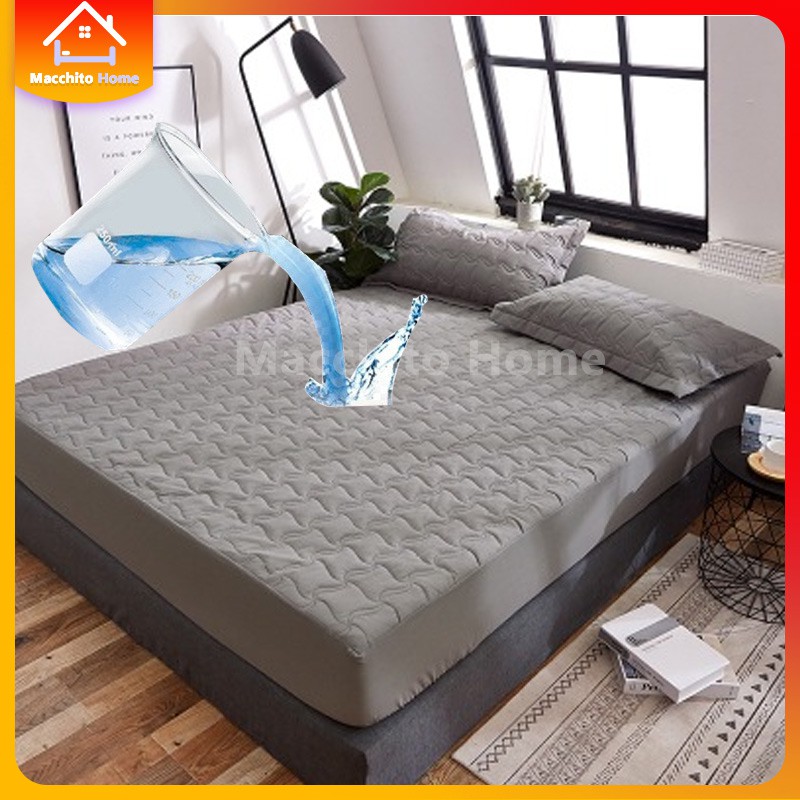 50/%POLLY//50/%COTTON QUILTED ANTI ALLERGY MATTRESS PROTECTOR FITTED BED COVER