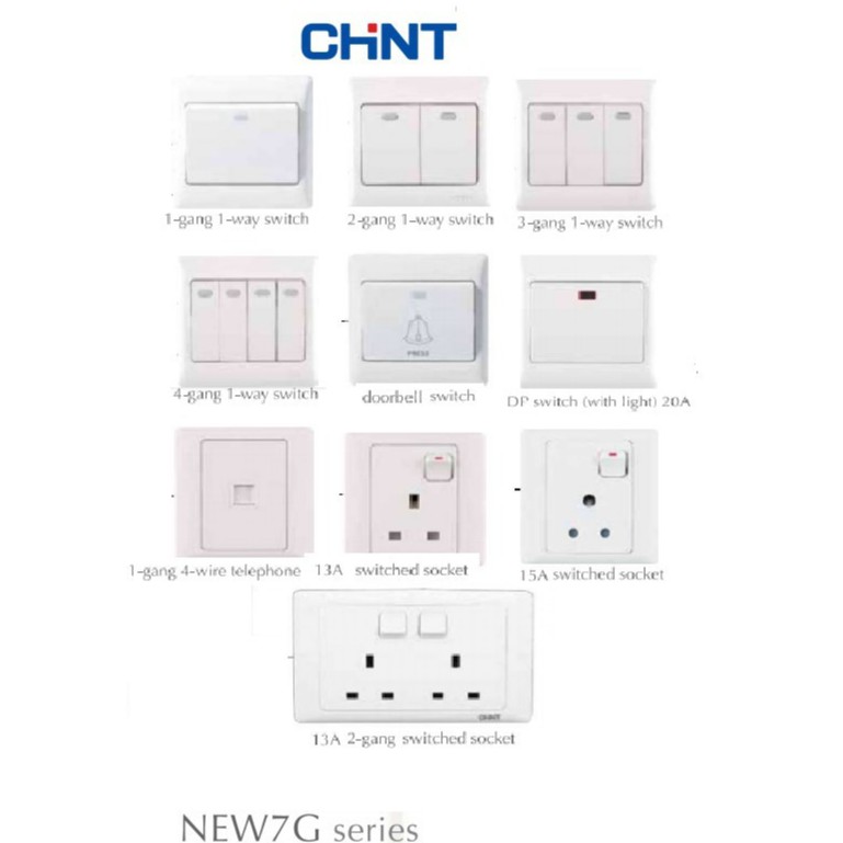 (WARRANTY 12 YEARS) CHINT NEW7 SERIES SWITCHES AND SWITCH SOCKETS ...