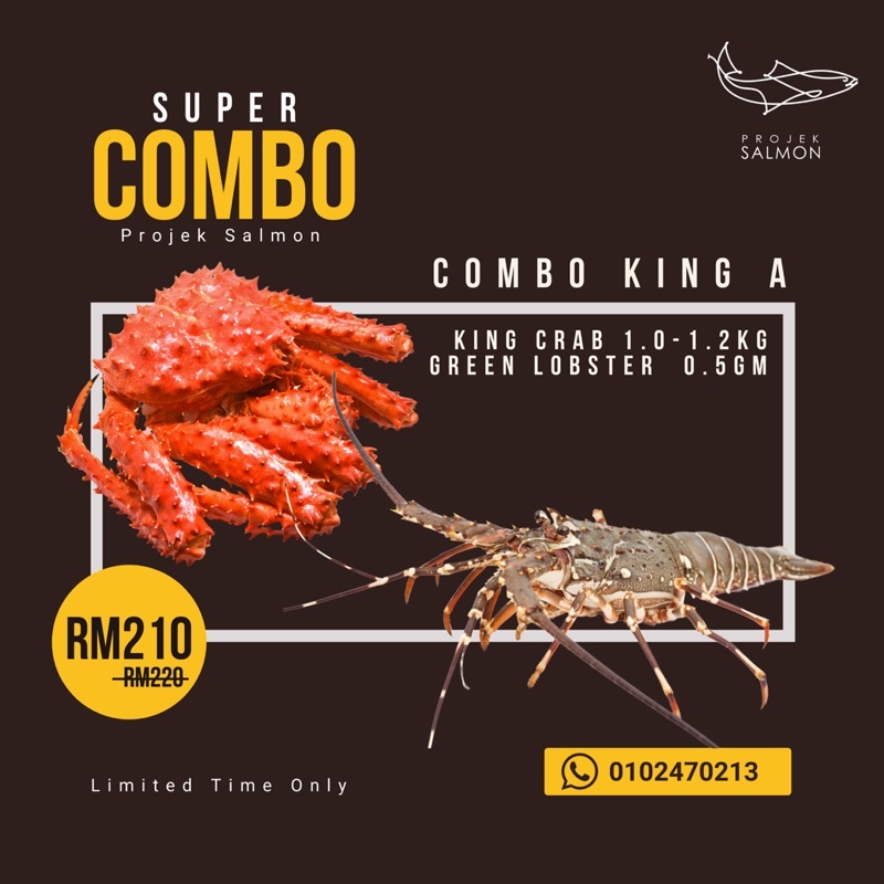 KING CRAB + LOBSTER ( SUPER COMBO*)