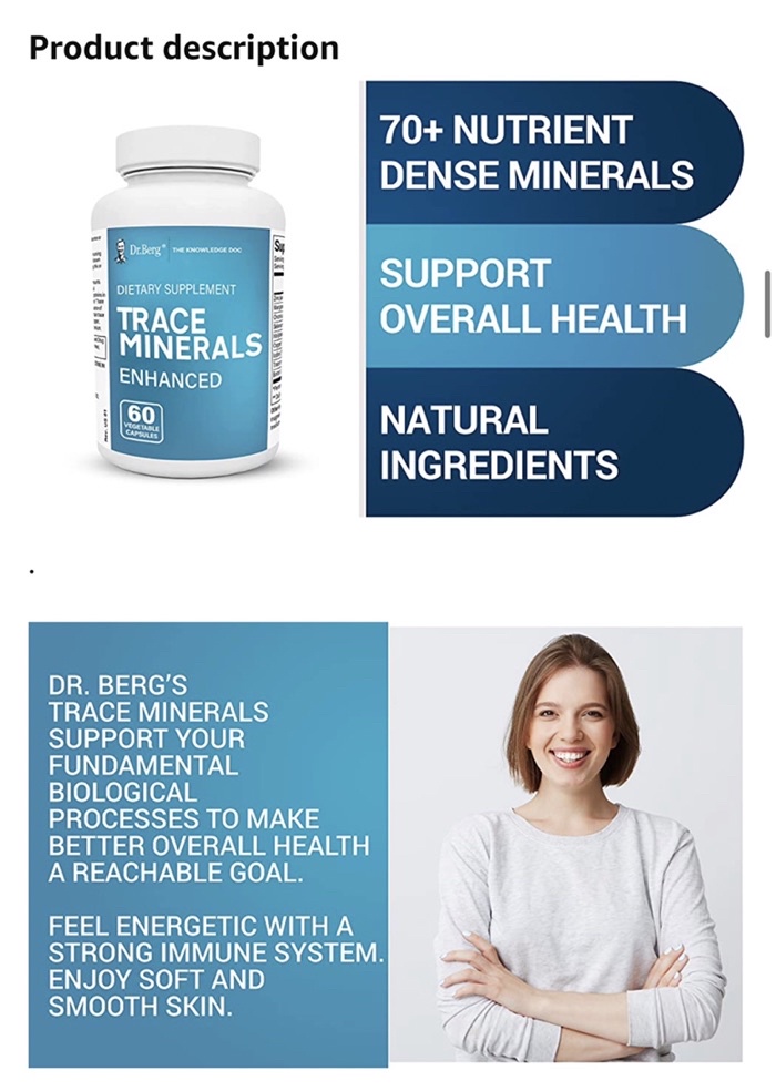 Buy Dr.Berg Trace Minerals Enhanced, 60 Capsules in Dubai, UAE (00051723