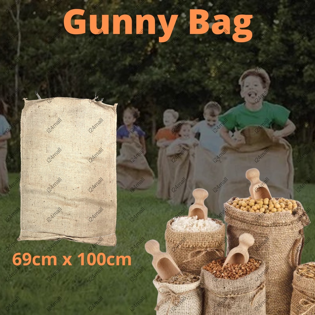 [1PCS] Gunny Sacks / Jute Bag / Used Gunny Bag / Bag Guni (69cm x 100cm