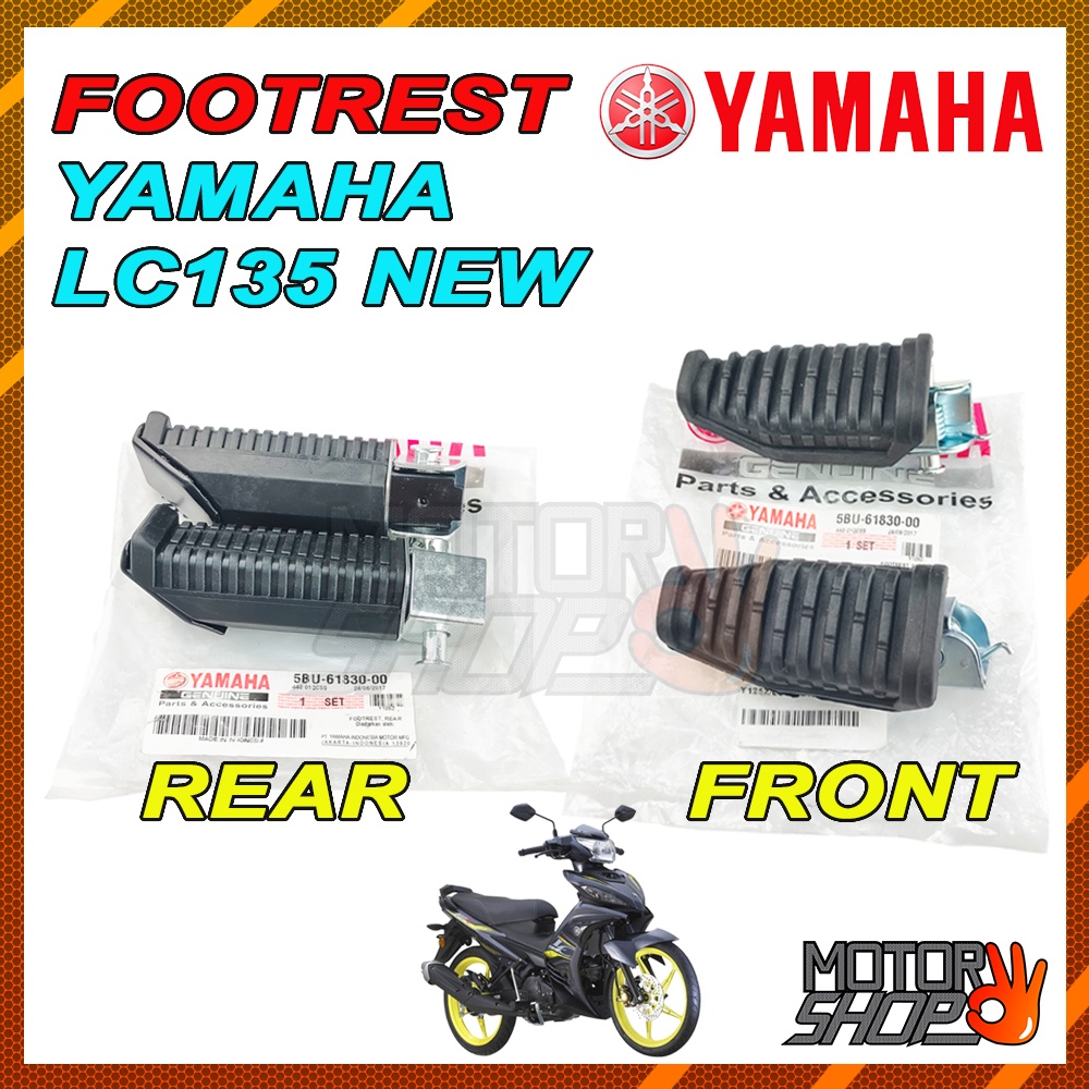 Yamaha LC135 / LC135 NEW / Y125 Y125z Y125ZR Front / Rear Foot Rest ...