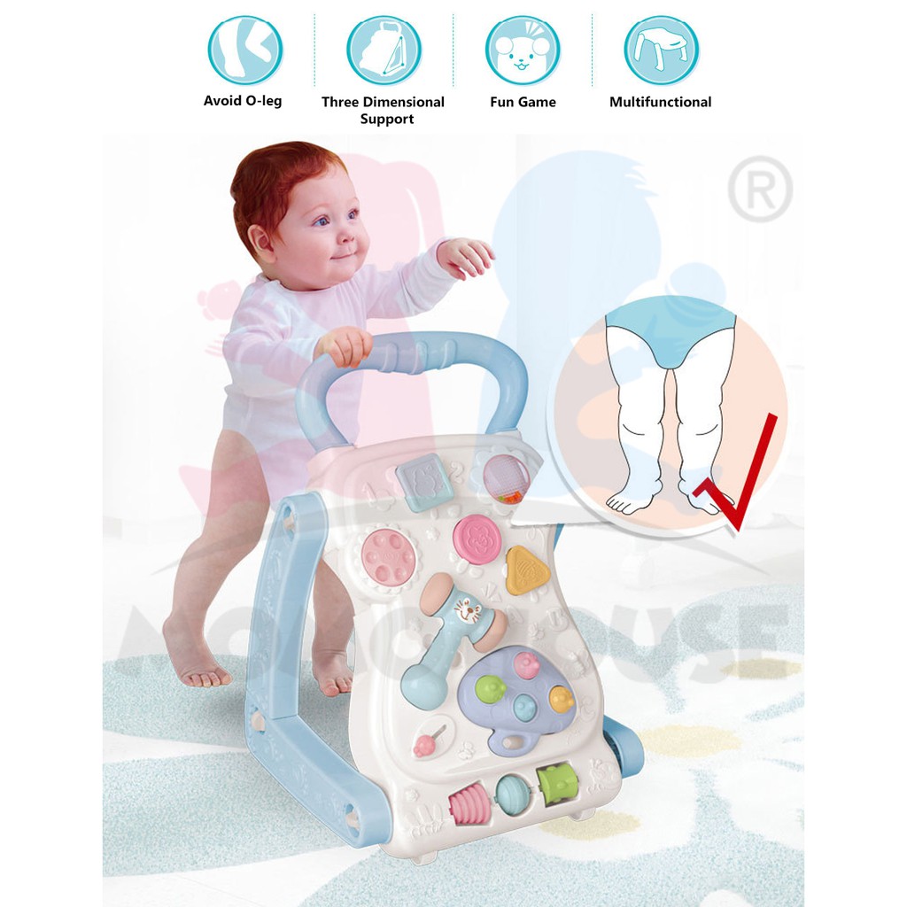 Safety Baby Walker Education With Hit The Mole Game - Baby Toys Walkers ...