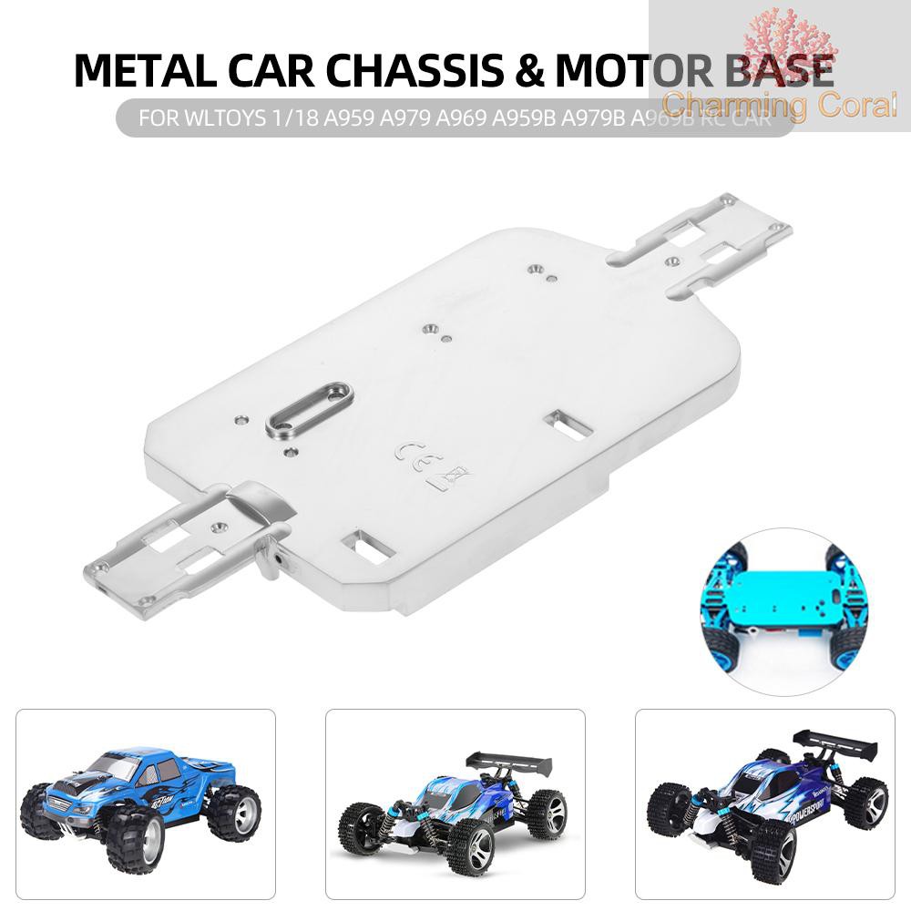Metal Chassis/& Shock Tower for RC Car 1//18 Wltoys A949 A959 A969 K929 A959-B