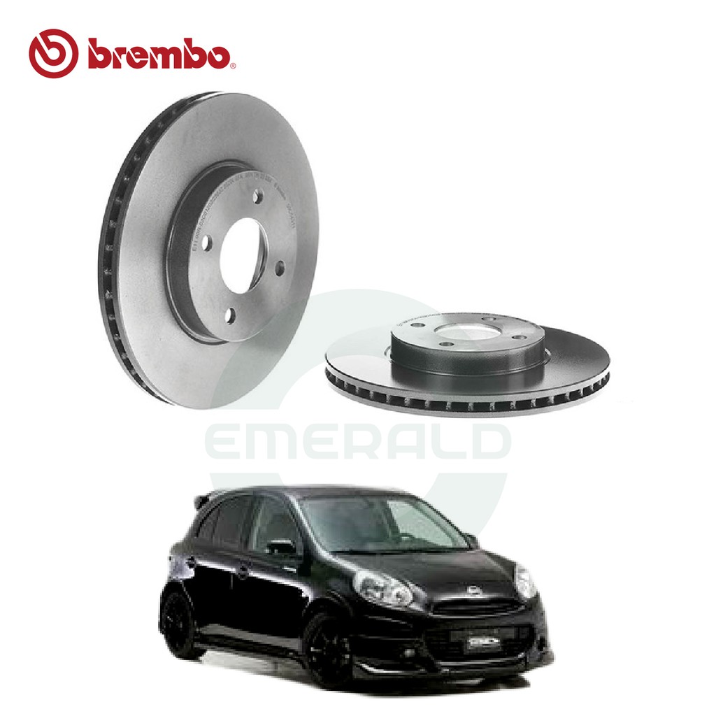 BREMBO Front Brake Discs (2pcs) Nissan March K13, Micra K13 Shopee