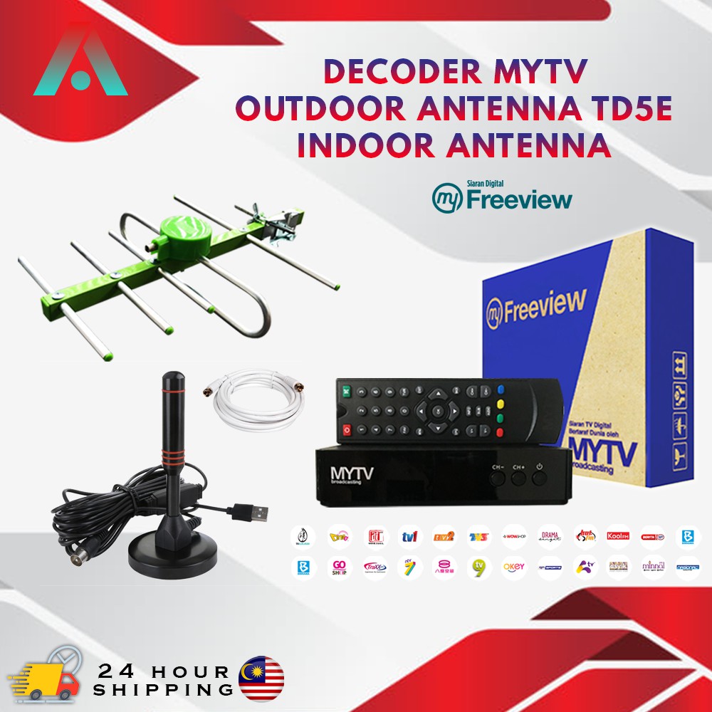 Fast Shipping Original Mytv Decoder Dvb T2 Dtt Myfreeview Hd Shopee Malaysia