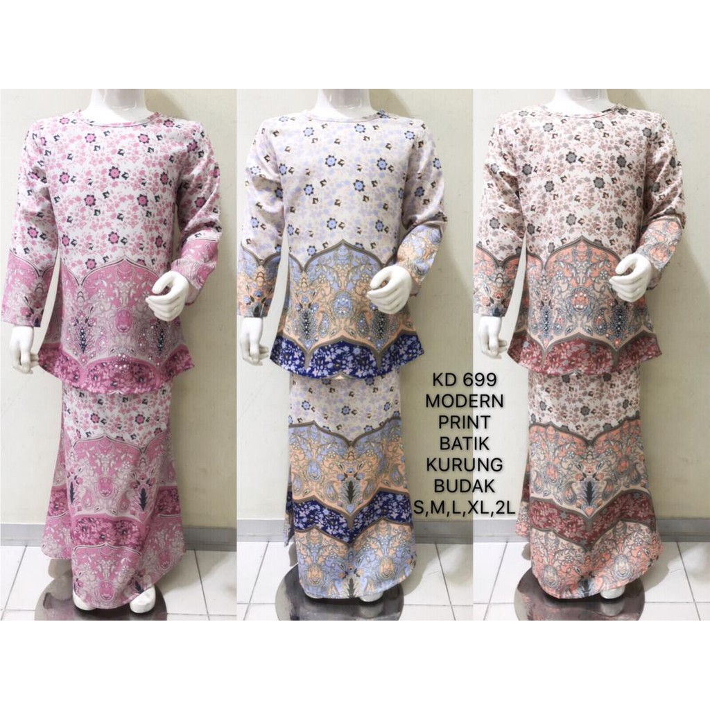  BAJU  KURUNG  BATIK MODEN 2021  BUDAK  Shopee Malaysia