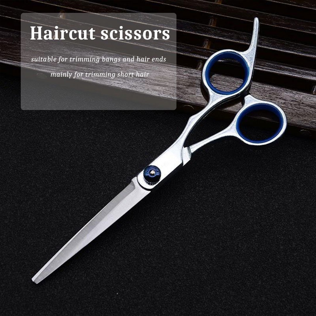 6" STAINLESS STEEL BARBER SCISSORS WITH COVER TEETH FLAT CUTTING THINNING HAIR PROFESSIONAL HAIR CUT HAIR STYLING TOOL
