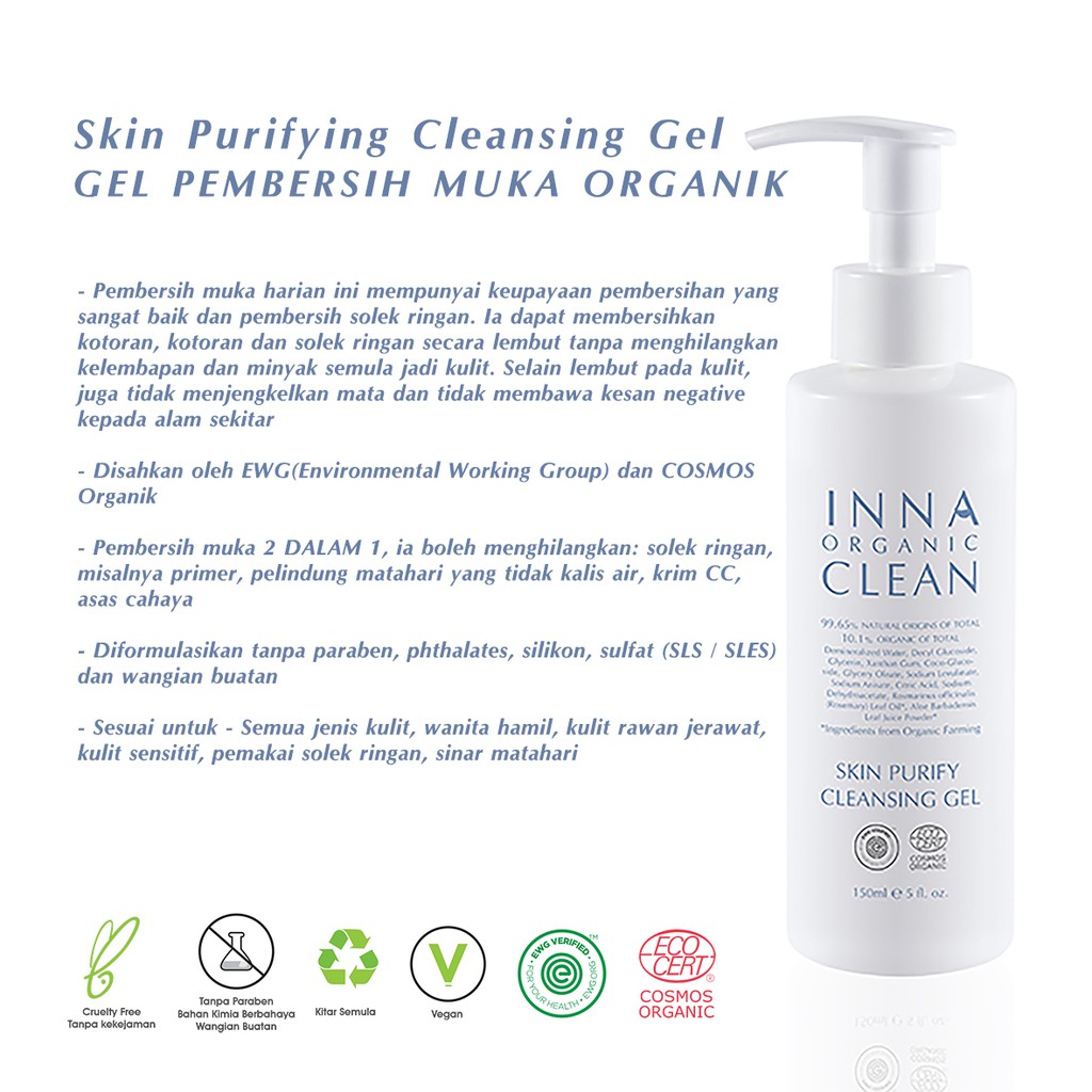 Inna Organic Pencuci Muka Organik Shopee Malaysia