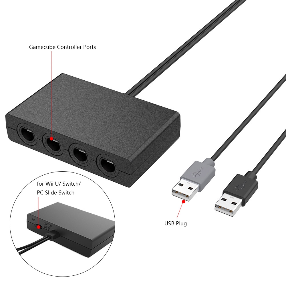 Ipega Xb 018 4 Ports Gamecube Adapter Driver 4 8 5 3v N Switch Wii U Pc Mac Ngc Converter Shopee Malaysia