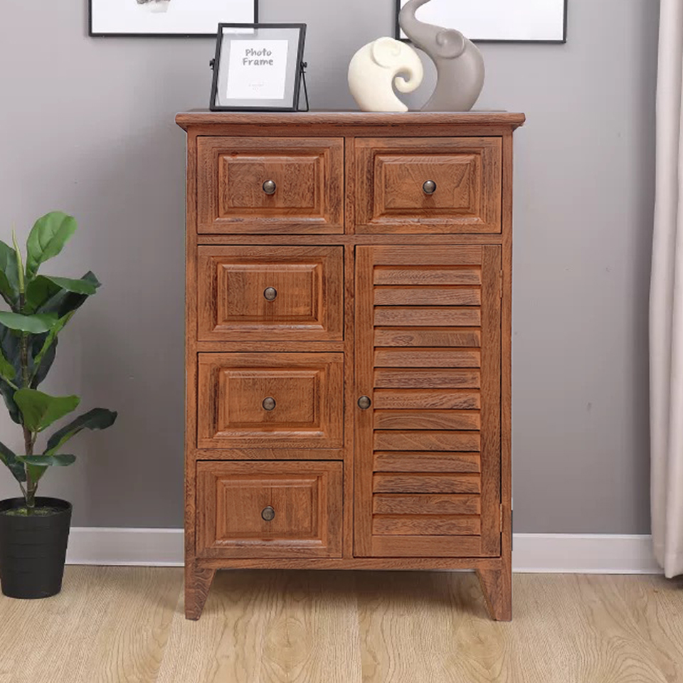 solid wood American bedroom with door storage storage bed side