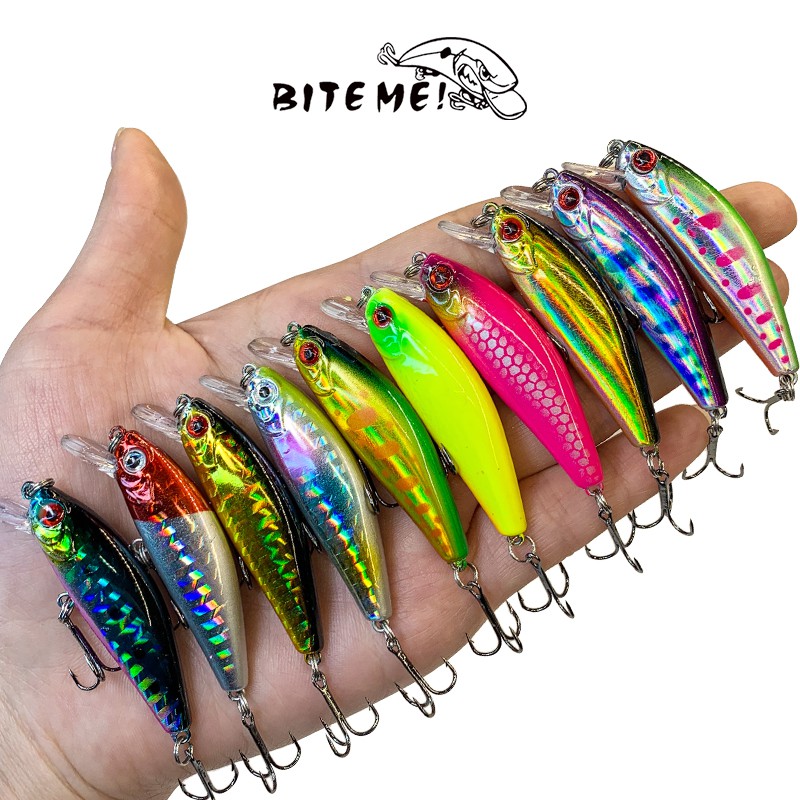 Top Water Lure Gear Minnow Lure SwimBait Lure 1Pcs 55mm/6.5g Umpan Mancing Spinner Bait Fishing Lure Hook Fishing Accessories Fish bait Plastic Bait Floating Fishing Bait Set Buzz Bait Lure Lure For Fishing Tackle