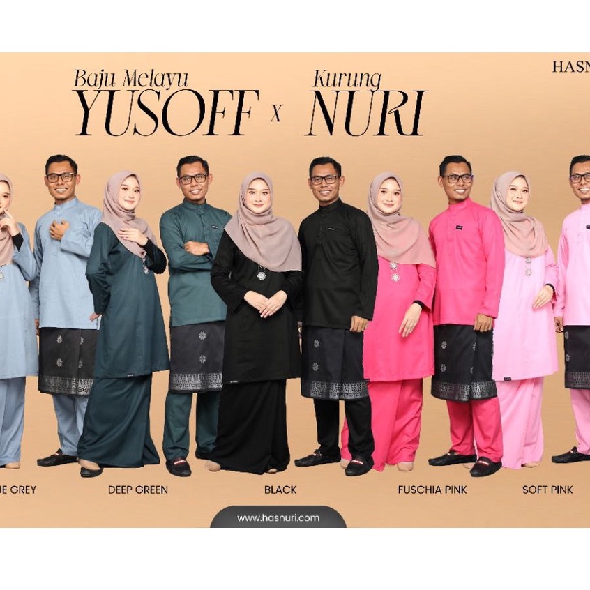 HASNURI NURI YUSOFF BAJU KURUNG BAJU MELAYU SEDONDON SET FAMILY BAJU ...