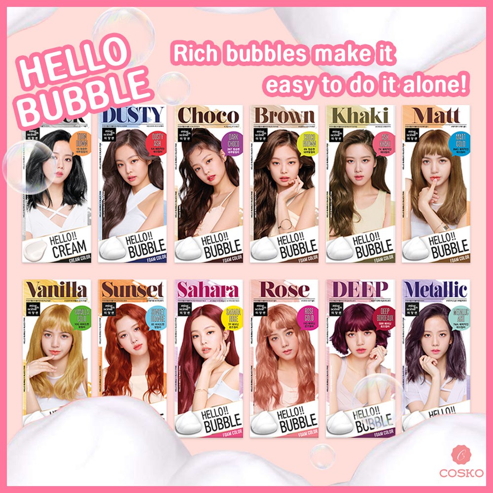 Mise En Scene Hello Bubble hair cream *original from Korea Shopee