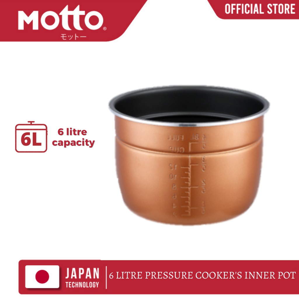 MOTTO 6 Litre Pressure Cooker's Non Stick Inner Pot