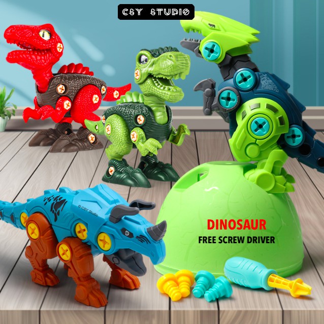 Telur Dinosaur Egg DIY Assembly Surprise Egg Tyrannosaurus Rex ...