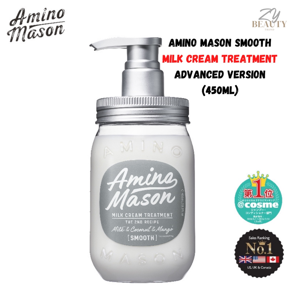 Amino Mason Advanced Version Smooth Milk Cream Treatment In Bath Use Ml Shopee Malaysia