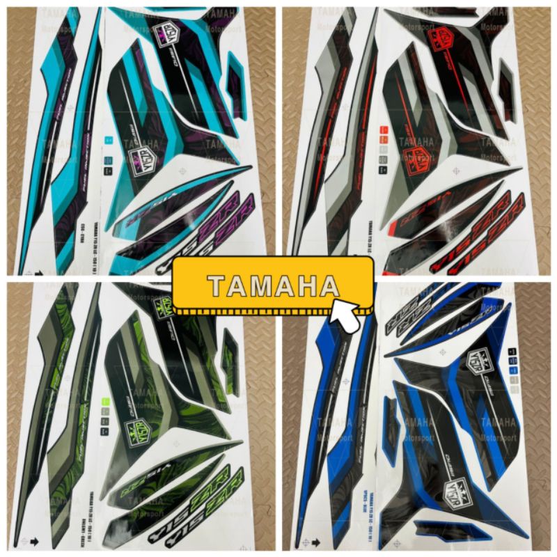 Yamaha Y15 Y15zr Body Cover Stripe Sticker 2022 (ori design) hijau ...