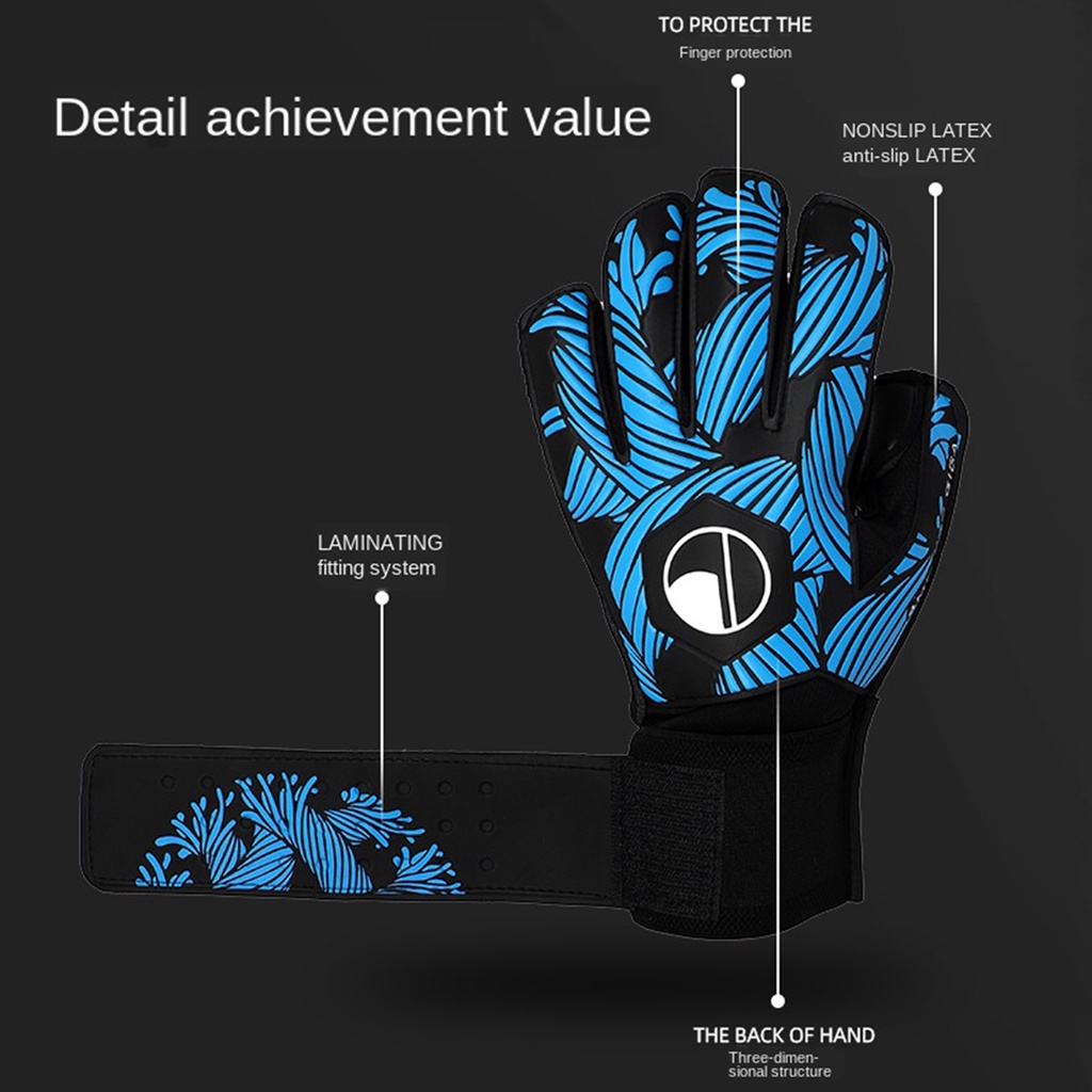 Upgrade Your Goalkeeping Game with Premium Quality Gloves - Featuring Finger Protection for Students, Youth, and Adults