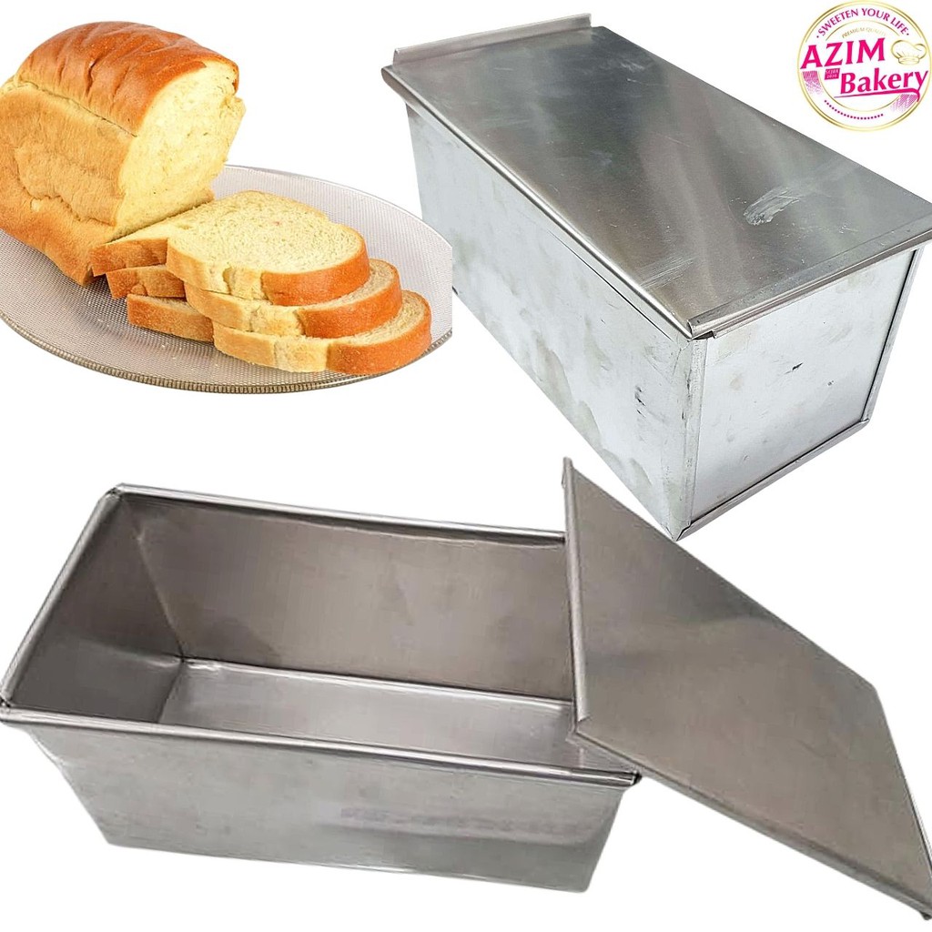  LOYANG ROTI TAWAR  TOAST MOULD WITH COVER ALUMINUM FOR 