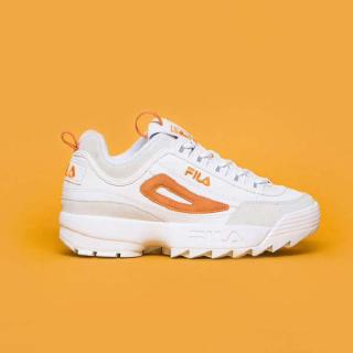 fila disruptor orange white