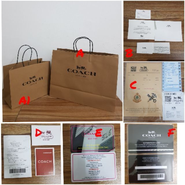 In stock] MK LV COACH paper bag and dust bag / box certification card /  outlet invoice / gift set limited box new coach folding box magnetic box  [gift box] | Shopee Malaysia