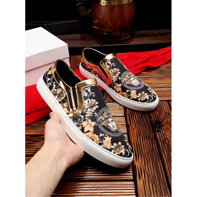 versace slip on shoes