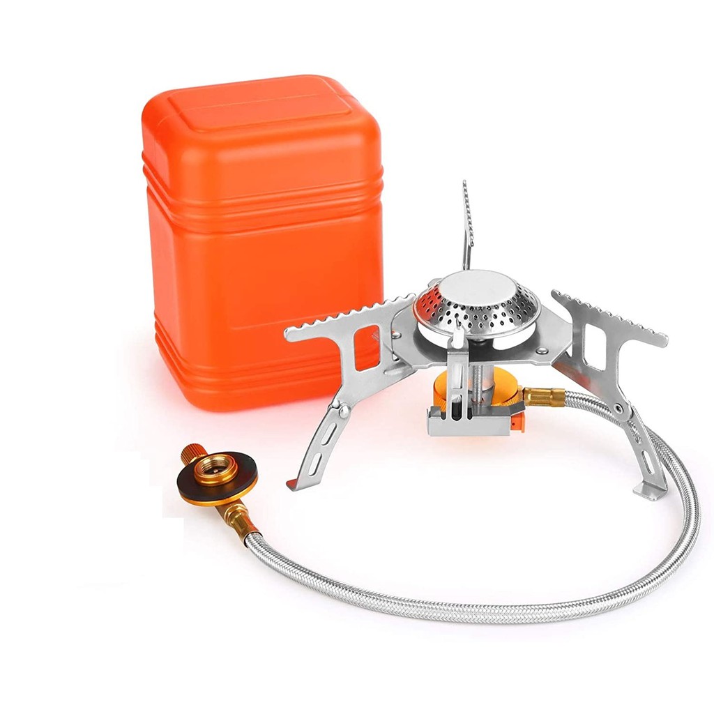 Camping Portable Folding Gas Stove Mini Stove Cooking with Carrying Case Box (3500W)