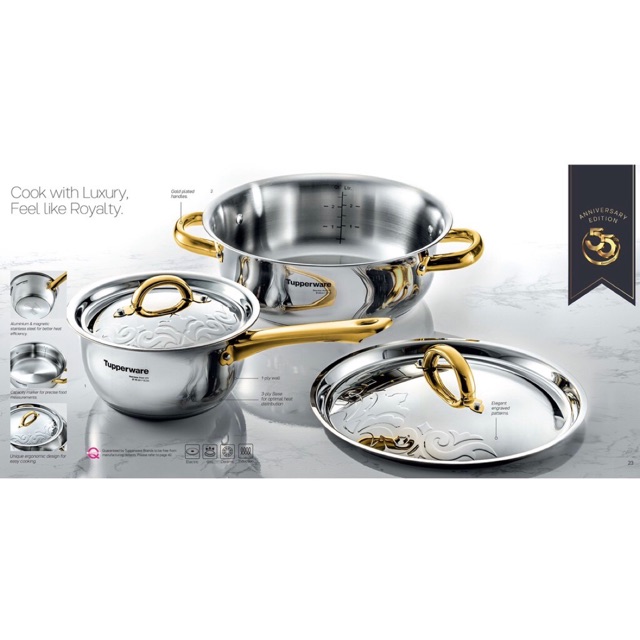 Tupperware Luxury Cookware Set Shopee Malaysia
