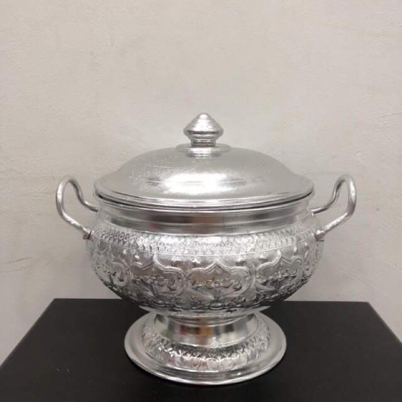 Thai Aluminium Rice Serving Bowl / Bekas Nasi