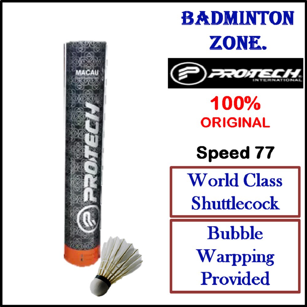 Protech World Class (Original) (Bubble Wrapping) Speed 77 Badminton ...