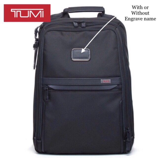 engrave tumi bag