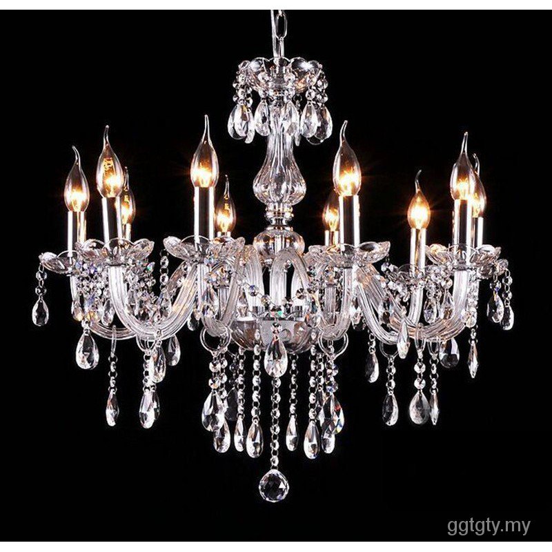 Luxury modern led crystal chandelier E14 ceiling chandelier bulb