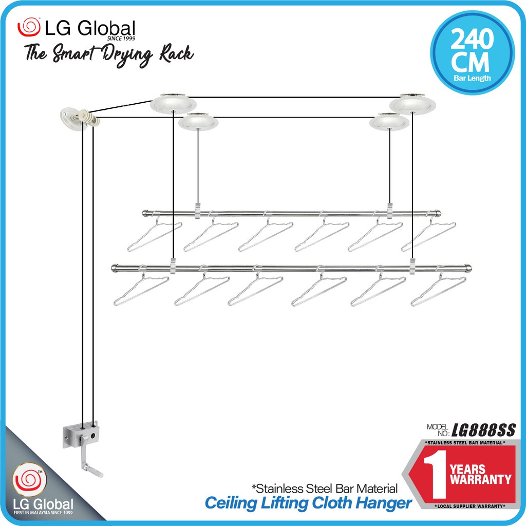 Ceiling Hangers For Drying Clothes Malaysia Shelly Lighting
