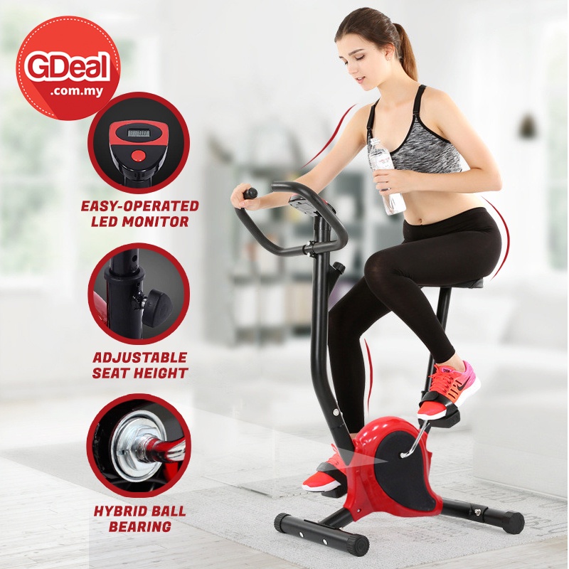 GDeal Home Office Exercise Bike Gym Workout Fitness Sport Equipment Trainer Bicycle