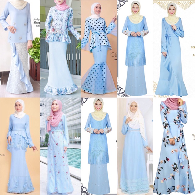 baju bridesmaid baby blue