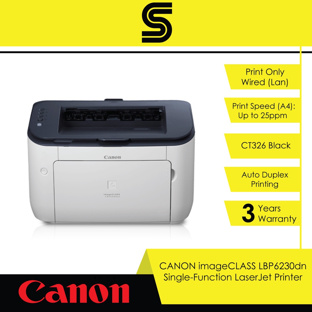Canon Imageclass Lbp6230dn Single Function Laserjet Printer Print Only Wired Landuplex 9148