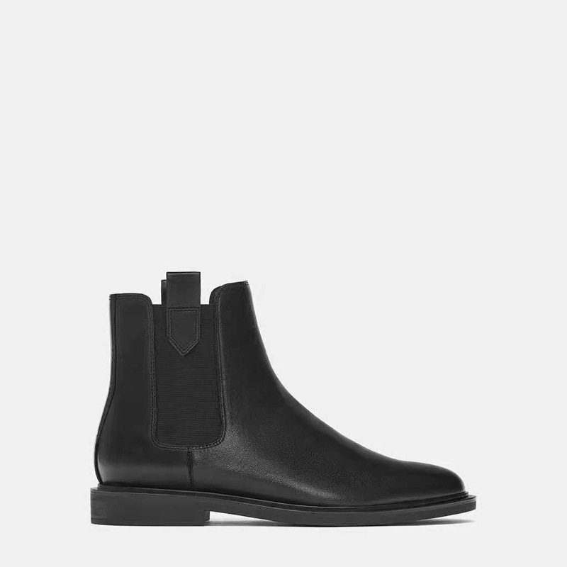 zara black chelsea boots