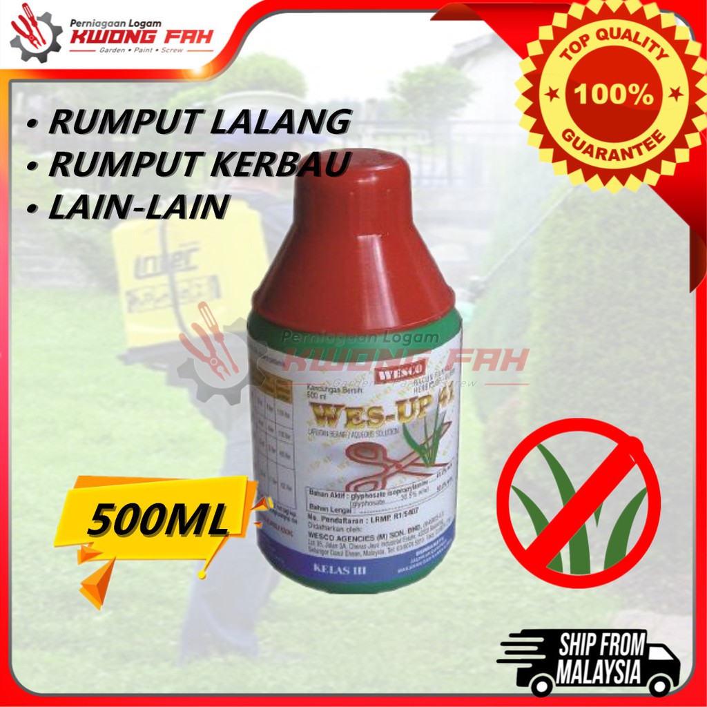 (ORIGINAL) WES-UP Herbicide Racun Rumput Racun Rumput Lalang Racun ...