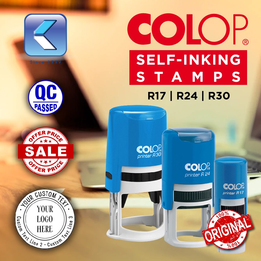 Colop Customized Round series Self-Inking Stamp Chop / Company Chop