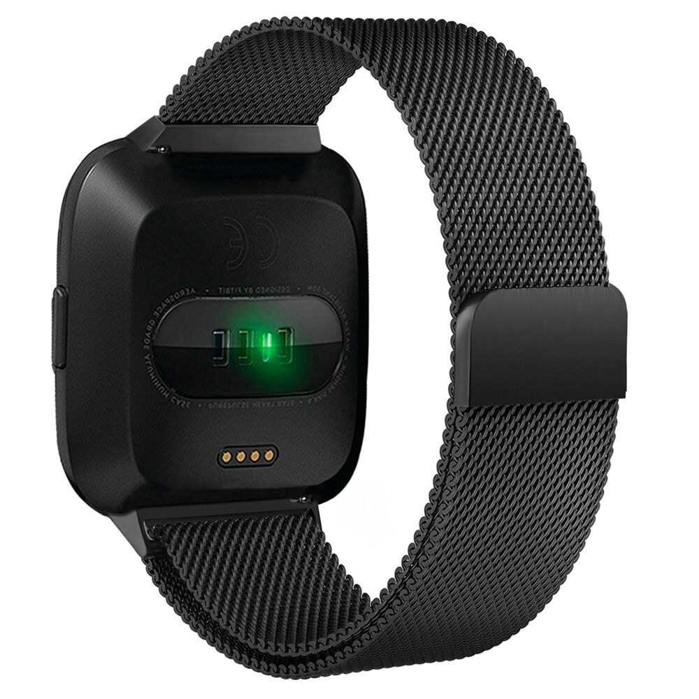 fitbit versa stainless steel mesh band