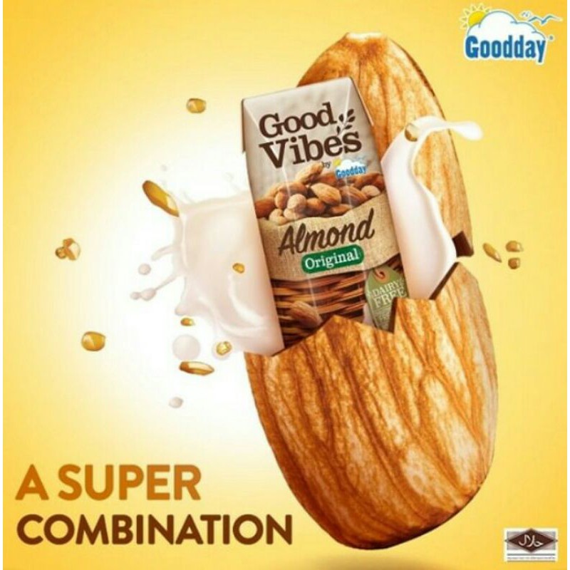 Good Vibes Almond Original Dairy Free UHT Milk 250ml Shopee Malaysia