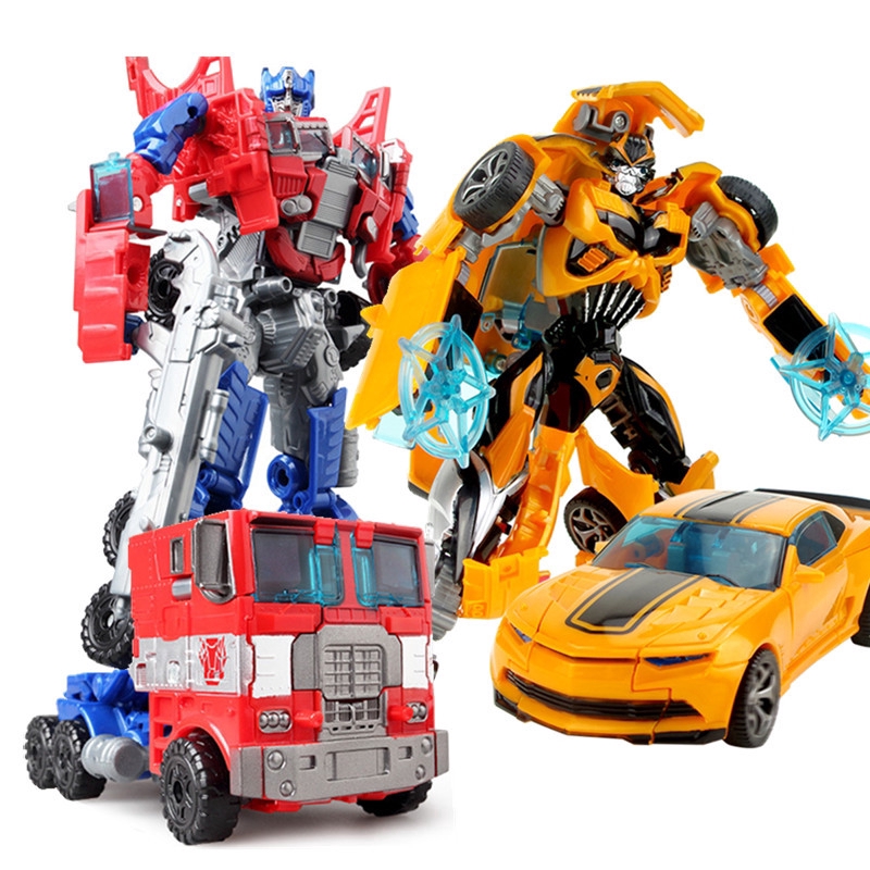 18.5cm mainan anak Plastic Transformation Robot action figure toy Kid