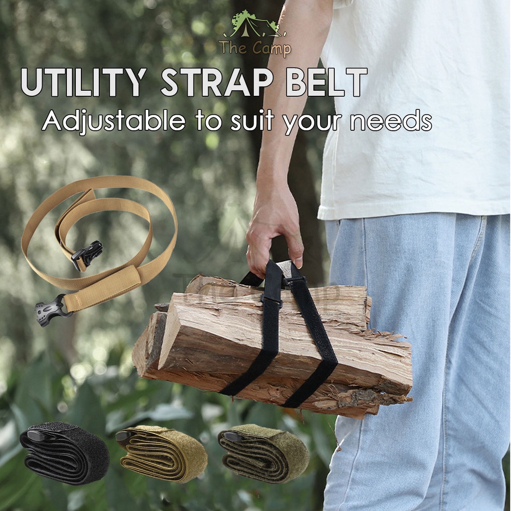 Multipurpose Velcro Belt Buckle Storage Strap Strong Grip Outdoor Camping Hiking Straps Tie